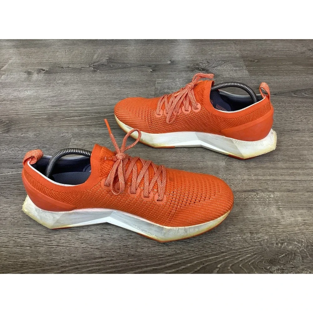 Allbirds Tree Flyer Shoes Mens 10.5 Orange Lace Up Athletic Running Sneakers